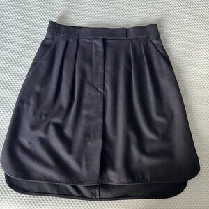 Max Mara Women's Wool Skort Navy US Size 10